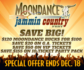 Moondance Jammin Country Fest - Order Tickets and Camping